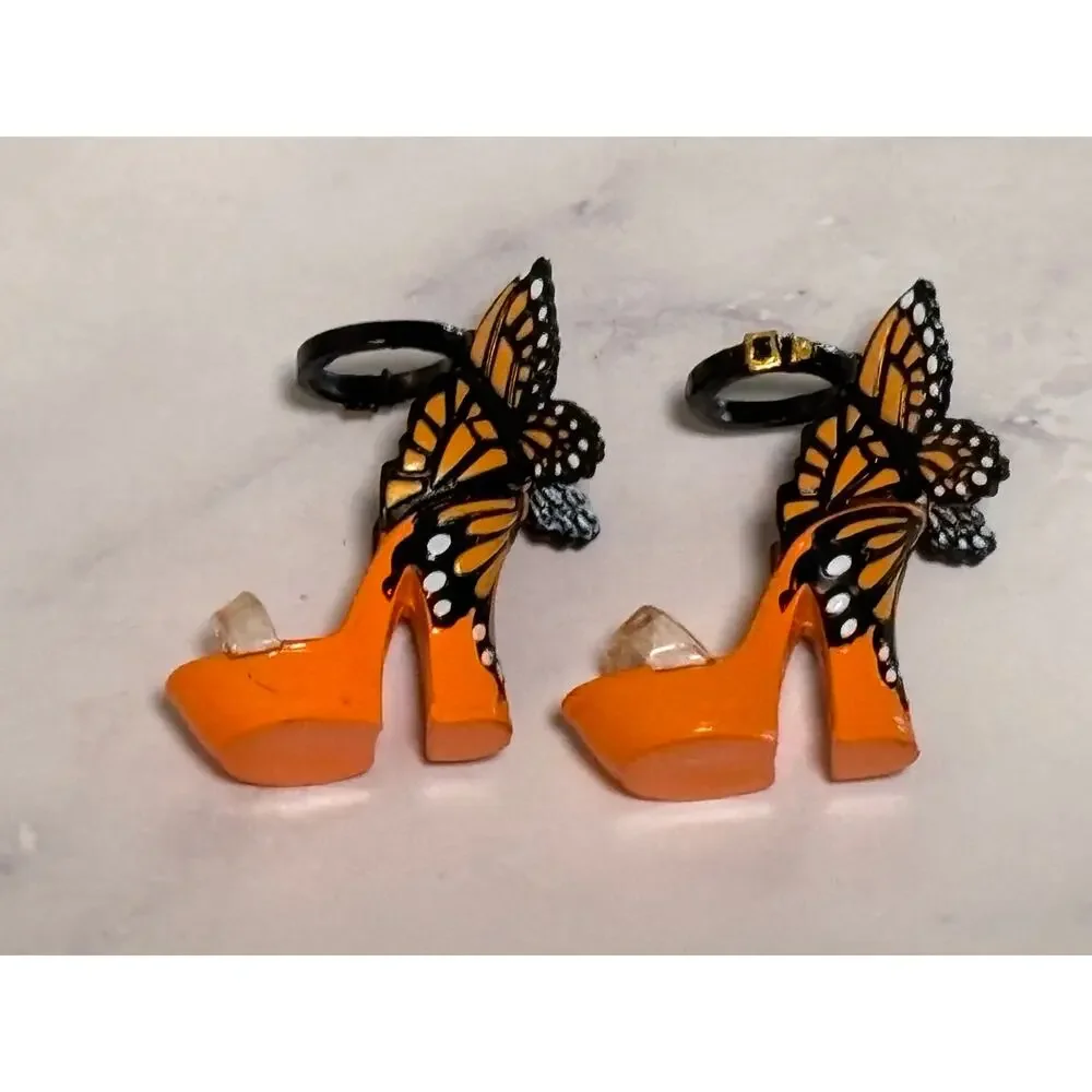 Rainbow High Poppy Rowan Series 1 Doll Outfit Orange Butterfly Wing Shoes Heels
